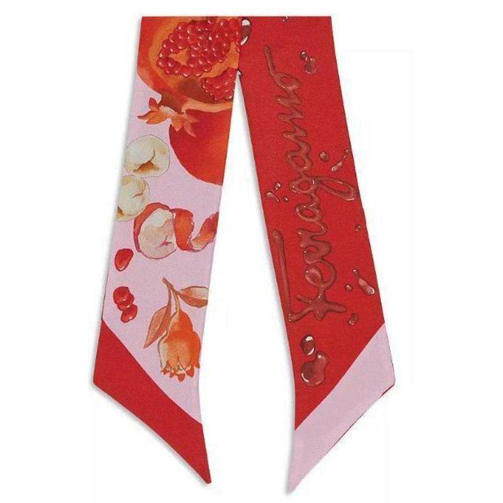 Salvatore Ferragamo Frutta Bubblegum Silk Scarf One-Size